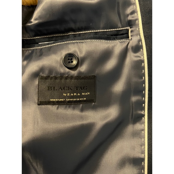 ZARA MAN BLACK TAG SLIM FIT JACKET - Picture 10 of 11